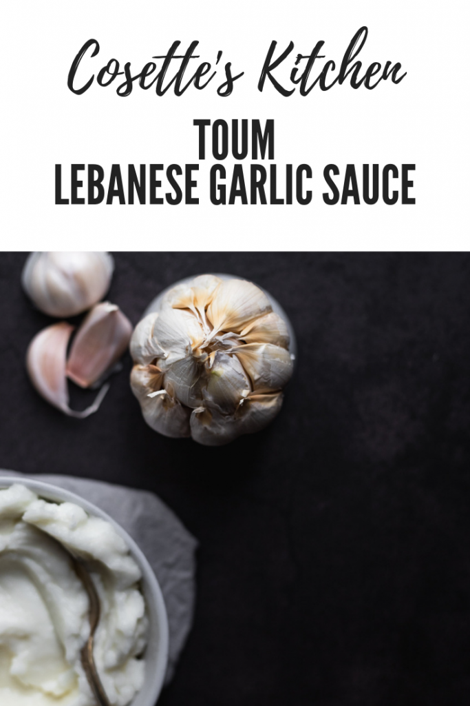 toum, garlic sauce, garlic, Lebanese, marinade, dip, condiment