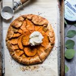 Persimmon Galette with ice cream