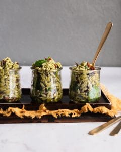 Orzo Salad in Jars