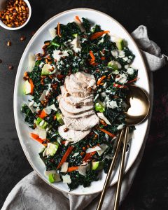 Kale Salad with Tahini Dressing