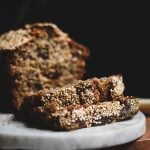 Sliced Tahini Banana Bread