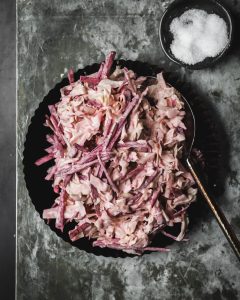 Cabbage and Beet Slaw