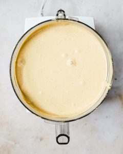 Blended cheesecake filling