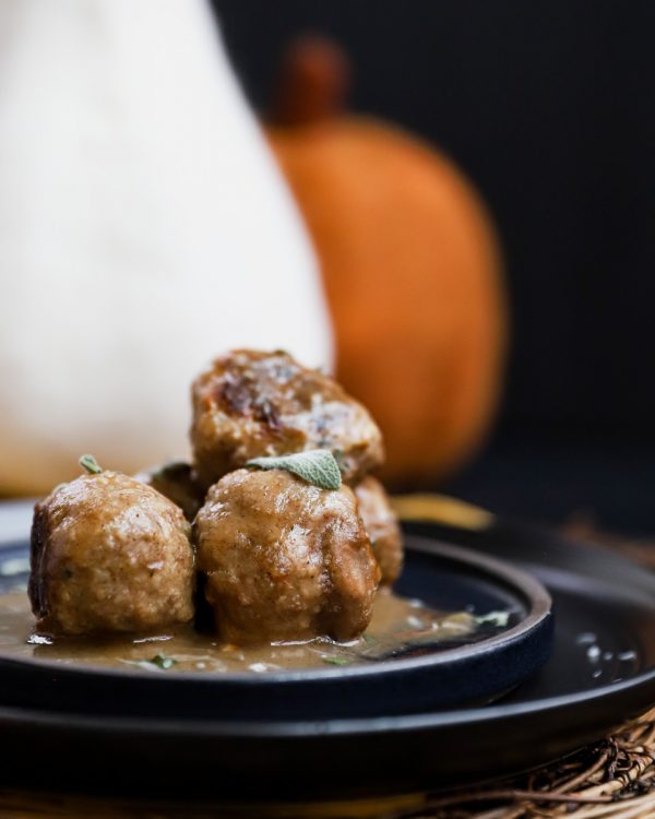 Turkey Meatballs and Gravy Cosette's Kitchen