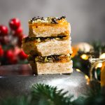 Stack of Spiced Shortbread with Orange Marmalade