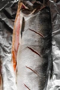 salmon-with-incisions