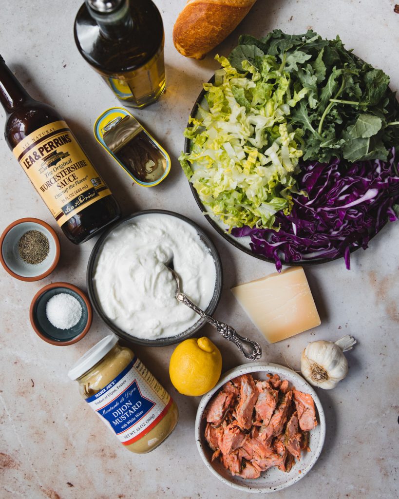 Salmon Caesar Salad with Yogurt Dressing Cosette's Kitchen