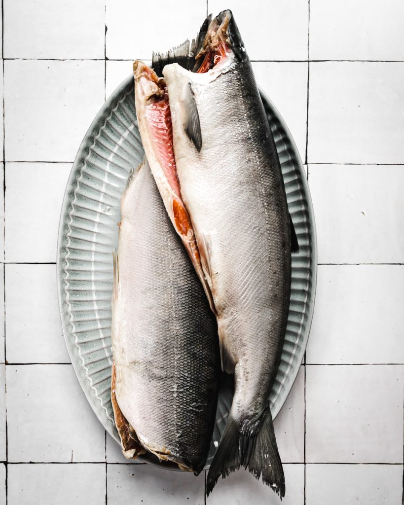 How to Cook Whole Salmon in the Oven (Middle Eastern Flavors) Cosette