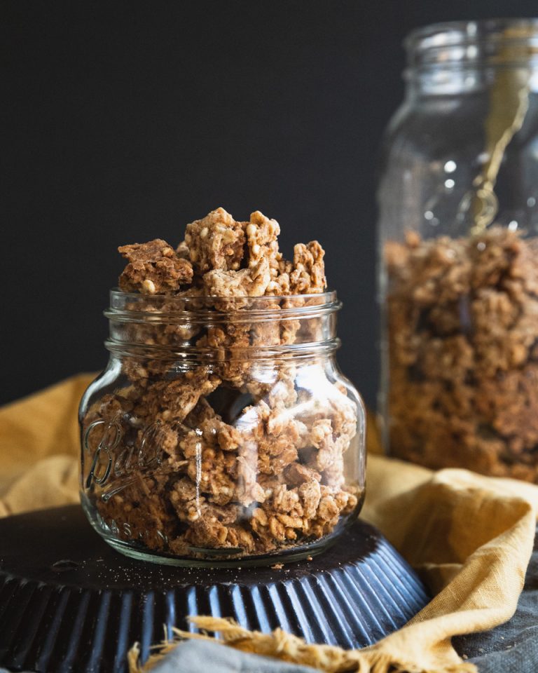 Chunky Gluten Free and Vegan Peanut Butter Granola Cosette's Kitchen