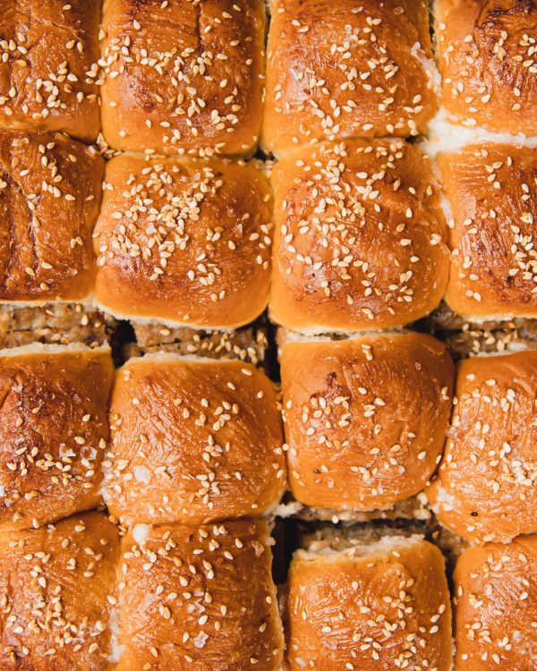 Easy Mediterranean Ground Turkey Burger Sliders Sheet Pan Method