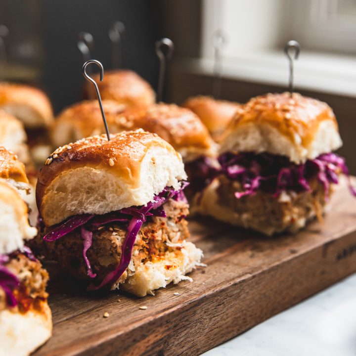 Easy Mediterranean Ground Turkey Burger Sliders Sheet Pan Method