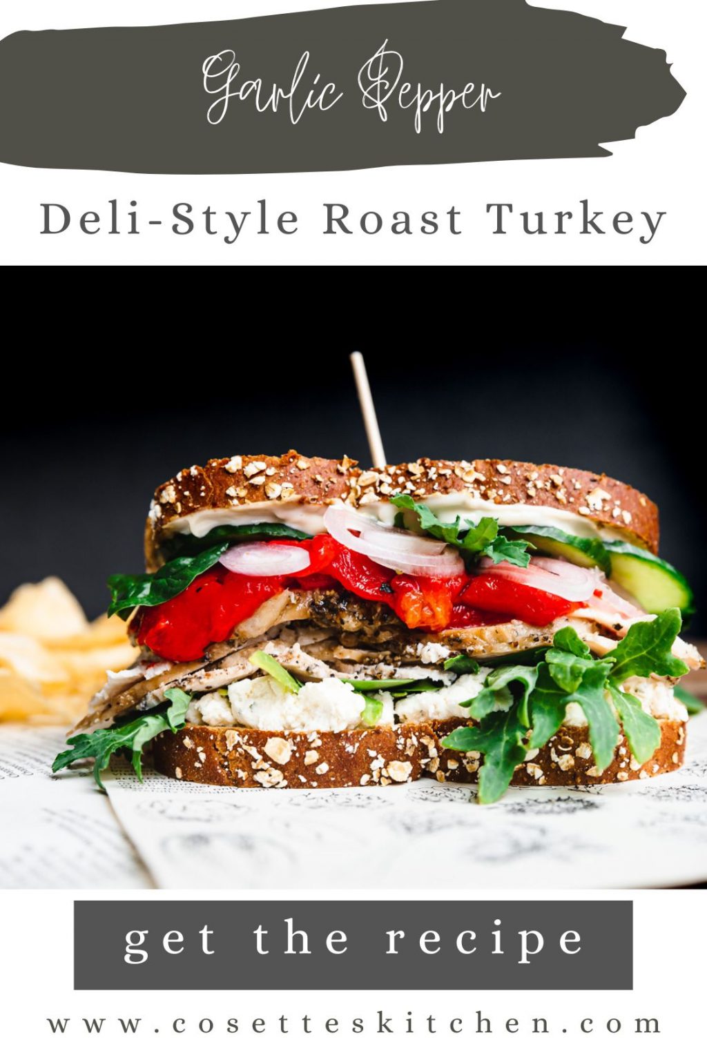 Garlic Pepper DeliStyle Roast Turkey for Sandwiches (lunchmeat