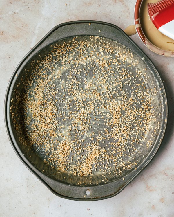 Date Anise Molasses Breakfast Cake with Tahini and Sesame Cosette's