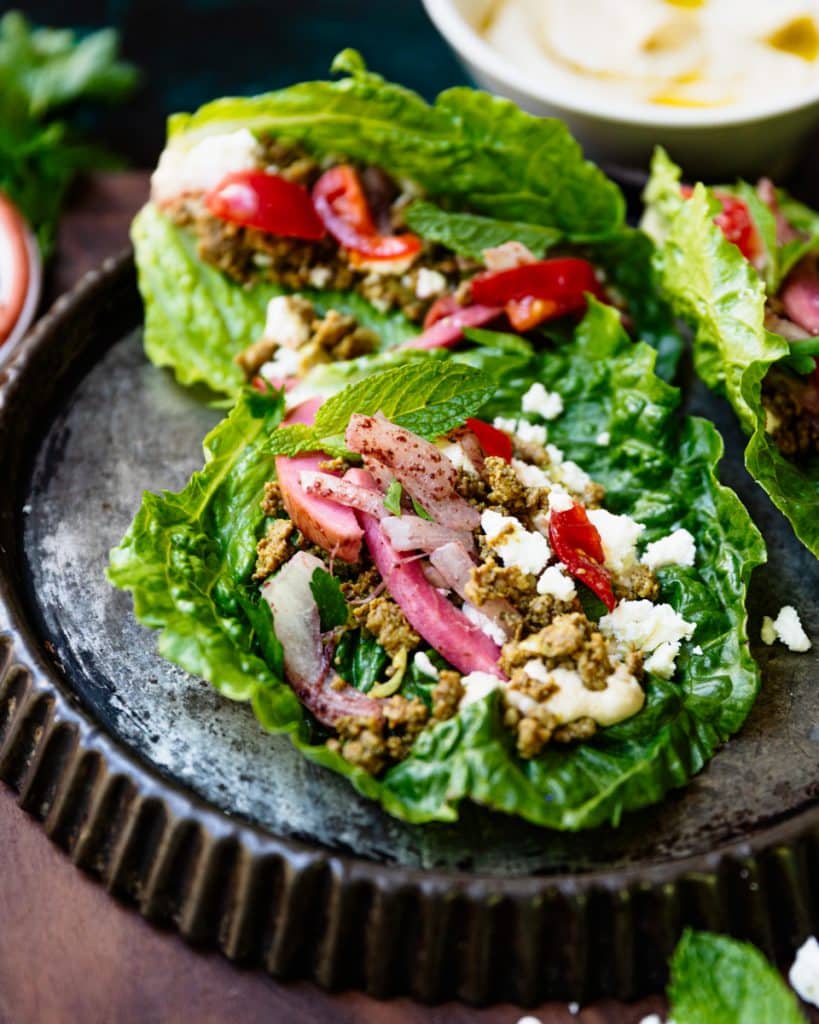 10 Minute Ground Turkey Shawarma Lettuce Wraps Cosette's Kitchen