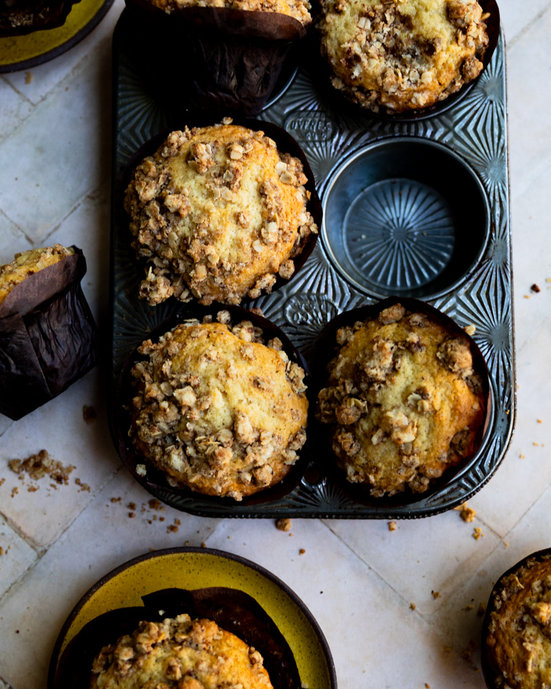 coffee cake muffins in tin