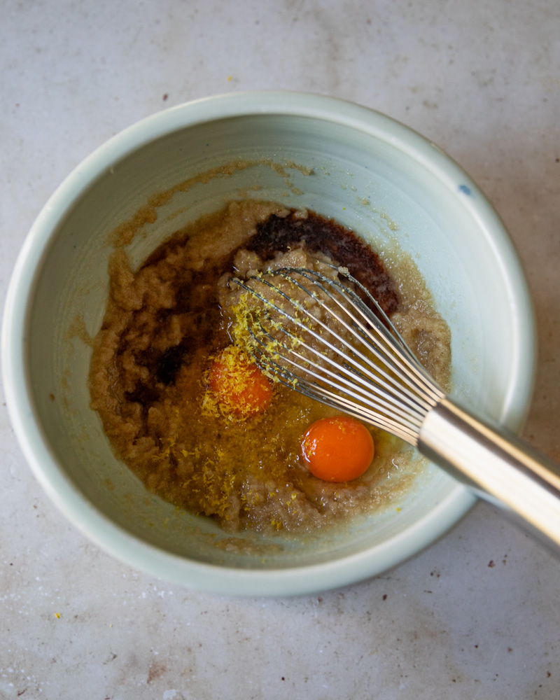 add eggs to bowl
