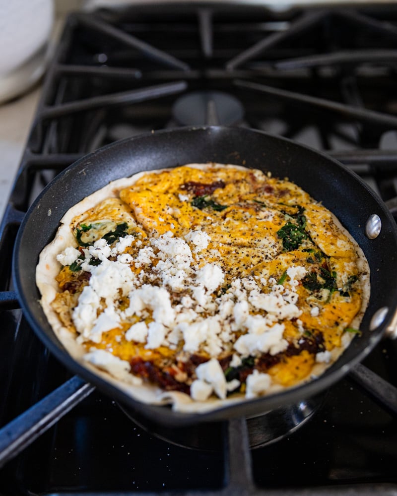 feta on eggs